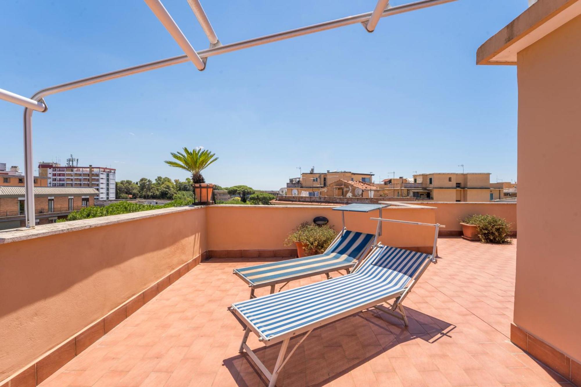 La Terrasse, Penthouse In Monteverde Appartement Rome